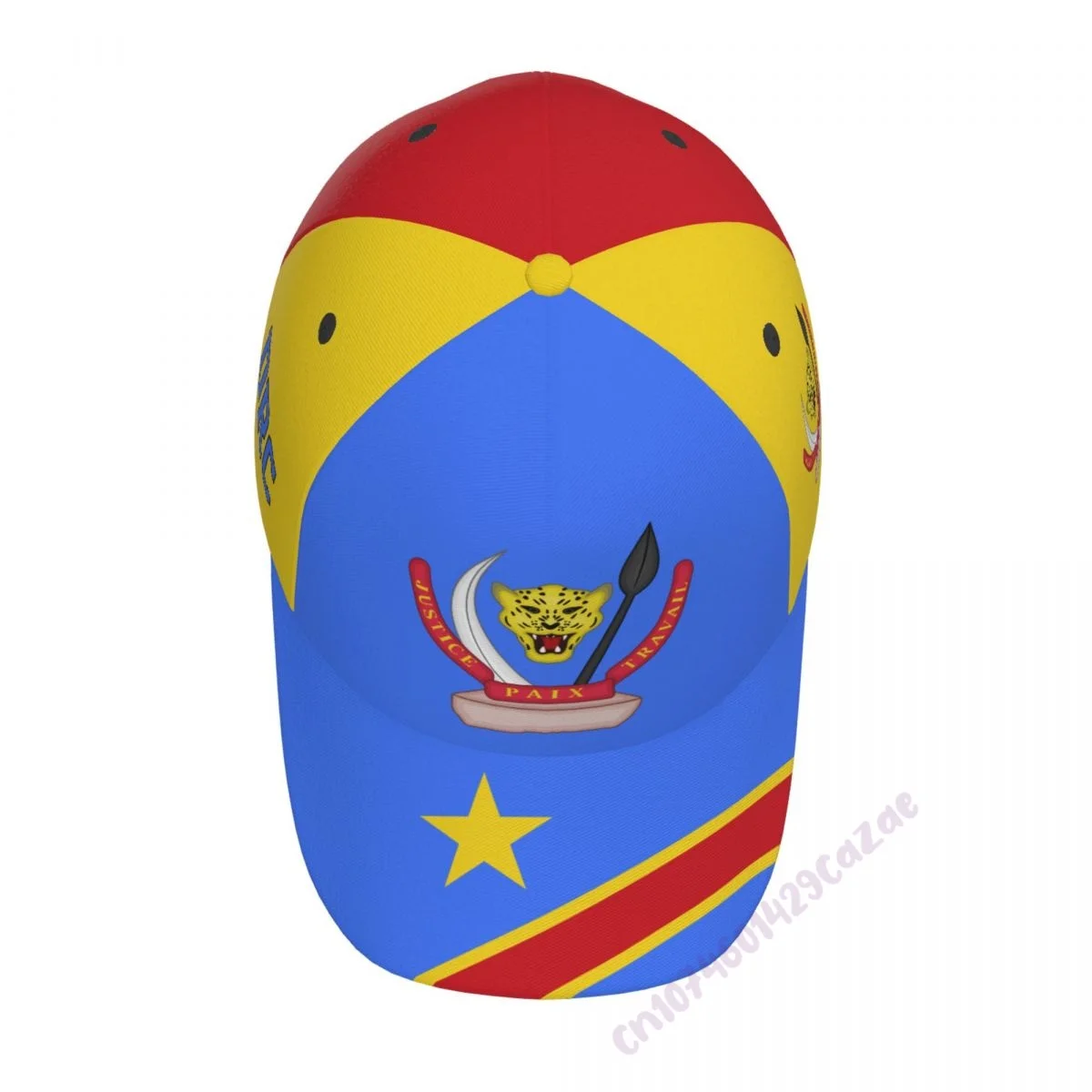 Democratic Republic Of Congo DRC Country Flag 3D Print Summer Sun Baseball Cap Breathable Adjustable Men Women Outdoor Hat