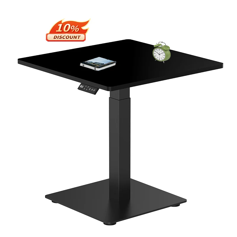 High Quality Ergonomic Modern Office Furniture Single Leg Standing Desk Adjustable Height Sit Stand Up Office Desk