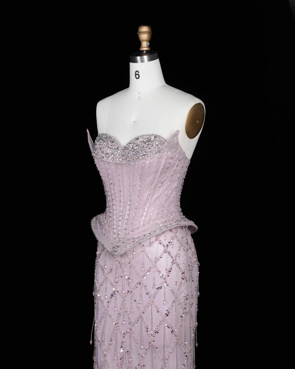 Sharon Said Abendkleid Luxuriöses Meerjungfrauenkleid mit Herzausschnitt, Tüll, Kristallkorsett, Dubai, formelle Party, Hochzeitsgast, Kleider SS118, Maßanfertigung – Detail 27
