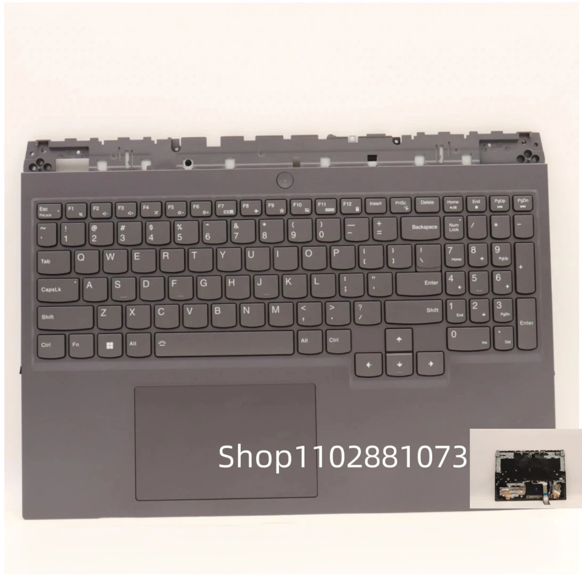 

New and Original keyboard Palmrest Case Cover with Backlit Non FP Hole for Lenovo Legion 5 Pro 16IAH7 Laptop 5CB1H18356