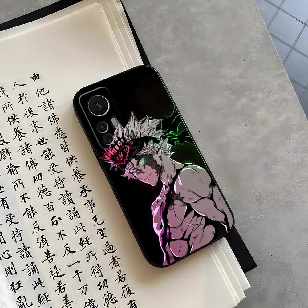 B-Black Clover Asta Phone Case Funda For Xiaomi 15 13 14 10 12 Pro POCO M6 M5 F4 F5 F6 X5 X3 Pro 12 13T 11 Lite Ultra Cover