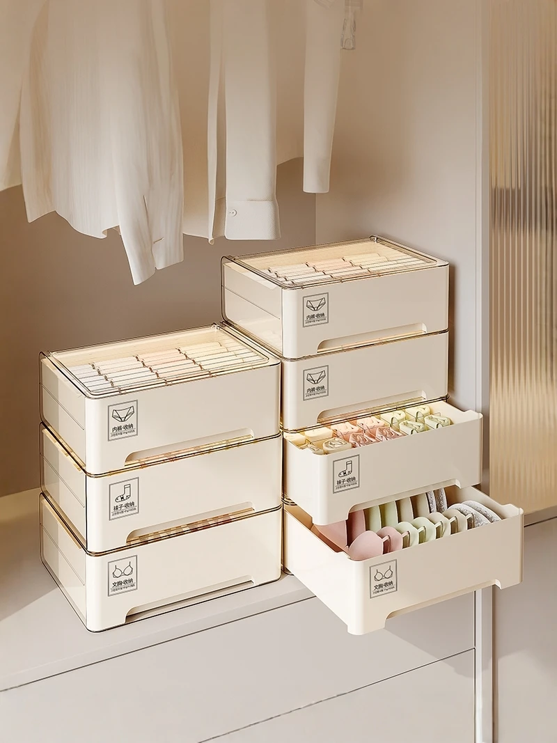 

Der Sle Sos Storage Box Underwear Organizer Plastic Divided Ders for Home Use Student Dormi Innerwear