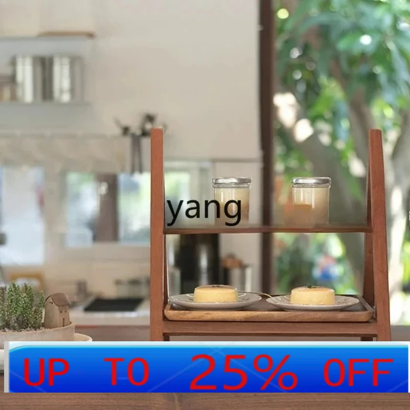 LTT coffee shop wooden cake plate solid wood cake stand Mori dessert table