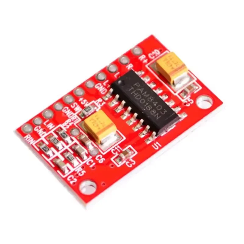 PAM8403 module digital power amplifier board miniature class D power amplifier board 2 * 3 w high 2.5 ~ 5 v USB power supply
