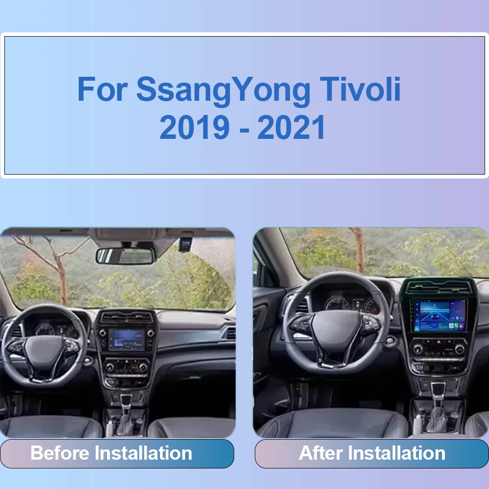 Car Radio Android 14 For SsangYong Tivoli 2019 - 2021 Multimedia Video Player Navigation GPS 4G Carplay Auto Stereo RDS 2Din DVD