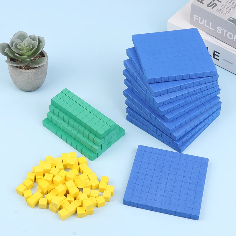 

Base Ten Blocks 130Pcs For Math Place Value Blocks Base 10 Math Manipulatives Number Concepts Math Cubes For Kids Counting Block