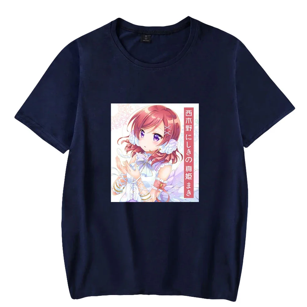 LoveLive! Nishikino Maki μ's school idol Print Spring Summer Holiday Street Men/Women Casual Kawaii style Streetwear T-shirt