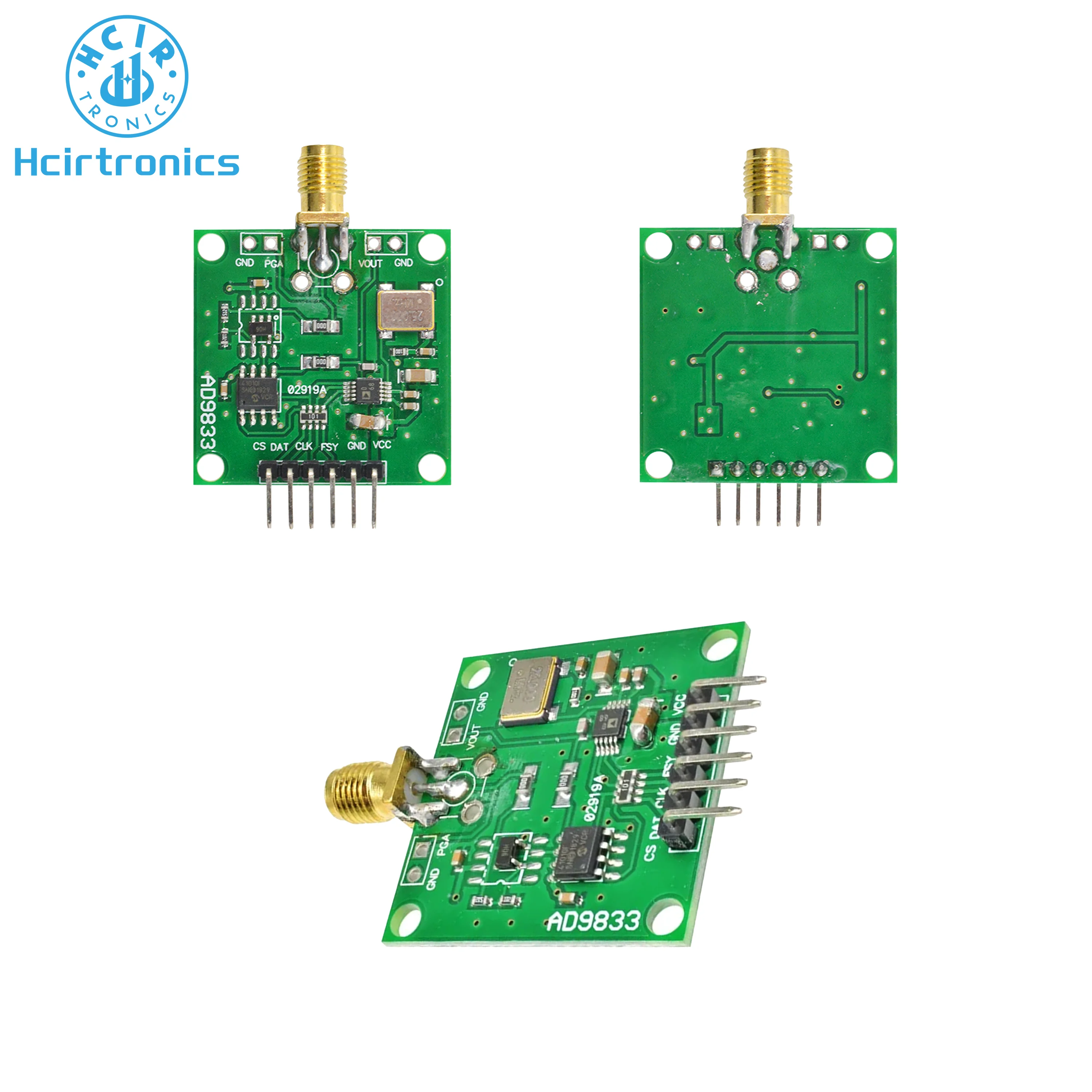 AD9833 DDS Signal Generator Module DC 0-12.5mhz SPI Square Triangle Sine Wave Output Digital Programmable Frequency and Phase