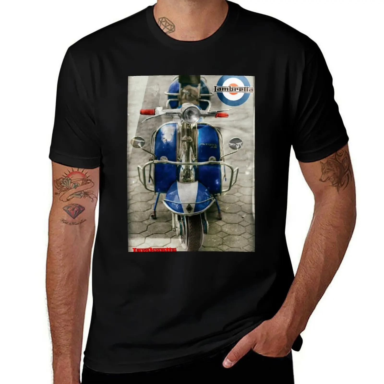 

t plain t Retro shirt man shirt Lambretta fit for T-Shirt slim t man designer shirts man