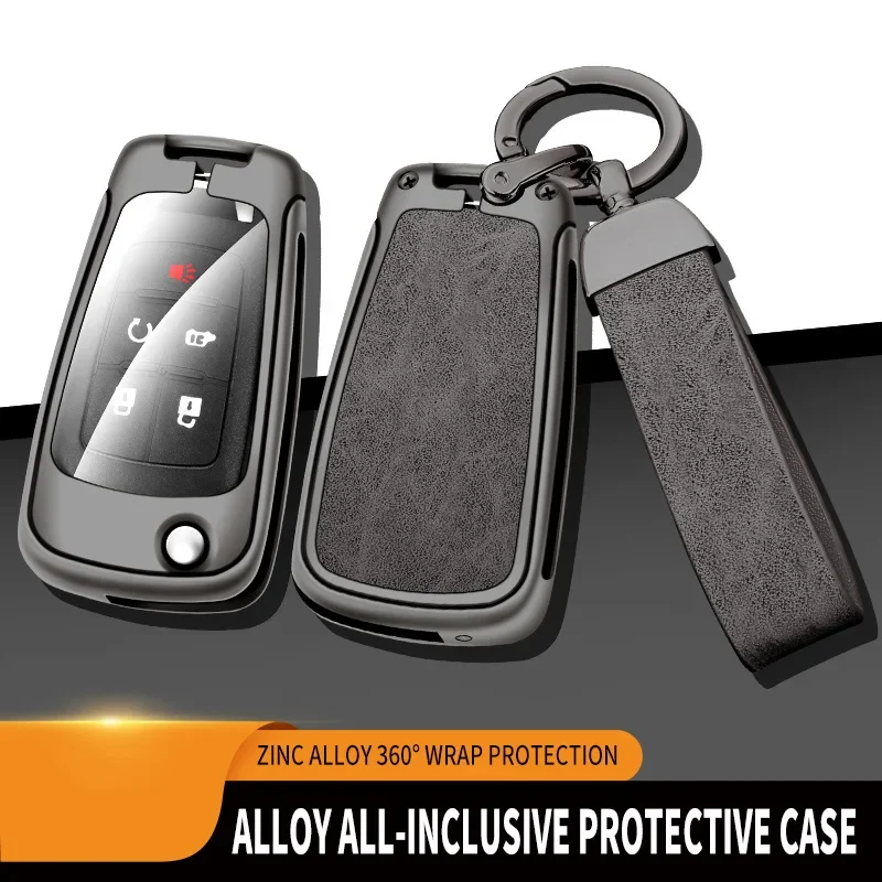 

Zinc Alloy Leather Car Key Case Cover for Chevrolet Camaro Cruze SS Sonic Spark Aveo Epica for Buick Lacrosse Encore GL8 Regal