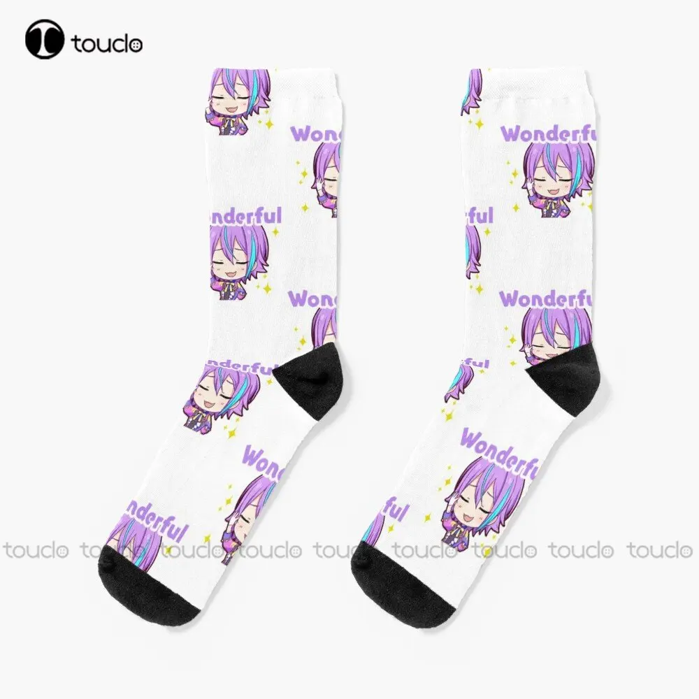 

Project Sekai Anime Kamishiro Rui Stamp Socks Soccer Socks Men Personalized Custom Unisex Adult Teen Youth Socks Custom Gift Art