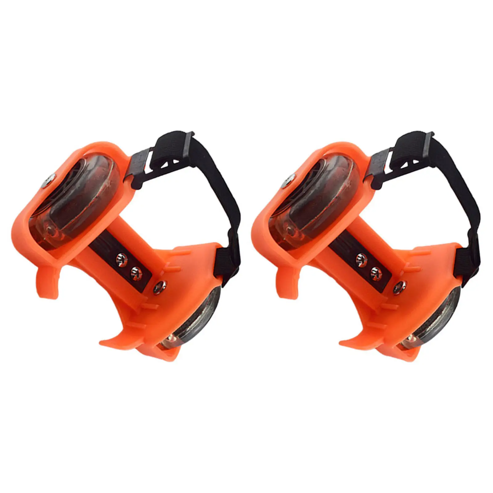 

1Pair Portable Glowing Heel Wheel Adjustable Roller Skate Shoe for Indoor Outdoor Play Balance Improvement Coordination Training