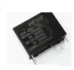 HF33F-005-ZS3 HF33F-012-ZS3 HF33F-024-ZS3 250V 5A  5v 12v 24v 5pin 10pcs