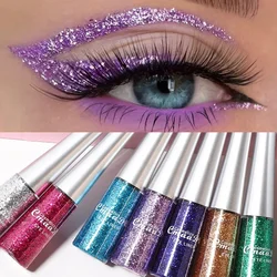 Glitter Liquid Eyeliner Pen Pearlescent Sequins Diamond Bright Shining Eyeliner Waterproof Lasting Eyeshadow Women Cosmetics 1pc