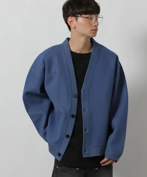 

Мужской вязаный кардиган с V-образным вырезом, длинный рукав, осенне-зимний, новый, повседневный, свободный крой, теплый, однотонный, модный бренд