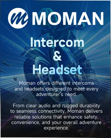 Moman Motorcycle Helmet Intercom Mesh Bluetooth Helmet Headset Moto Interphone Wireless 5.1 Communication System to 1000M Radio