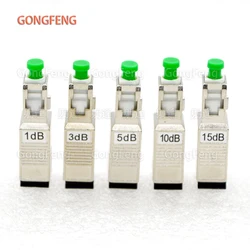 NEW Optic Fiber Adapter Connector SC/APC Female-SC/UPC Male Fixed Attenuator 1~15dB Optic Fiber Flange Coupler Special Promotion