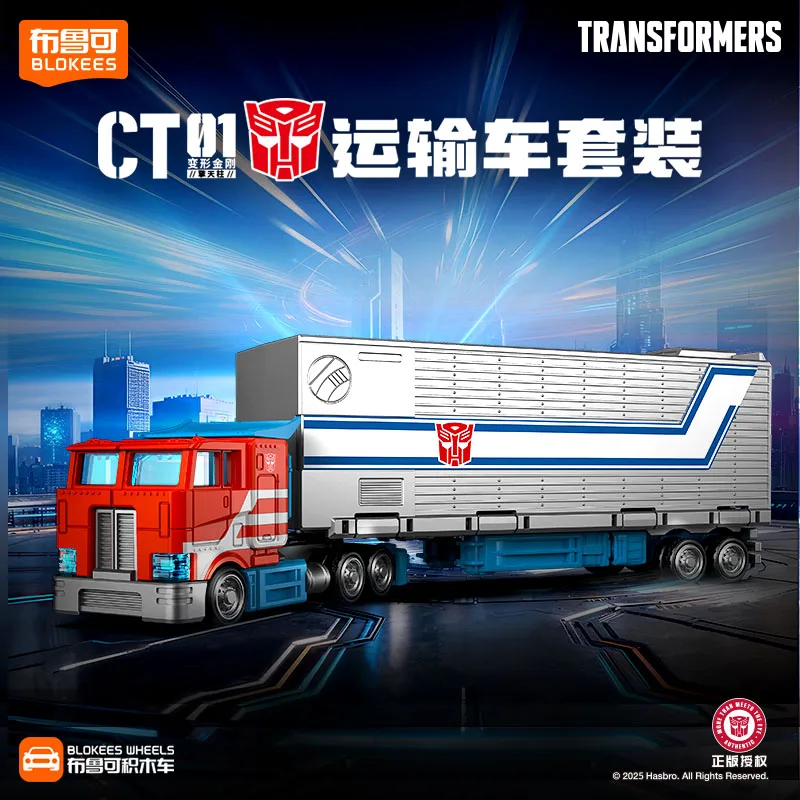 Original BLOKEES transformación Optimus Prime CT01 1:64 figura de acción colección de coches figuras de juguete regalo de Navidad