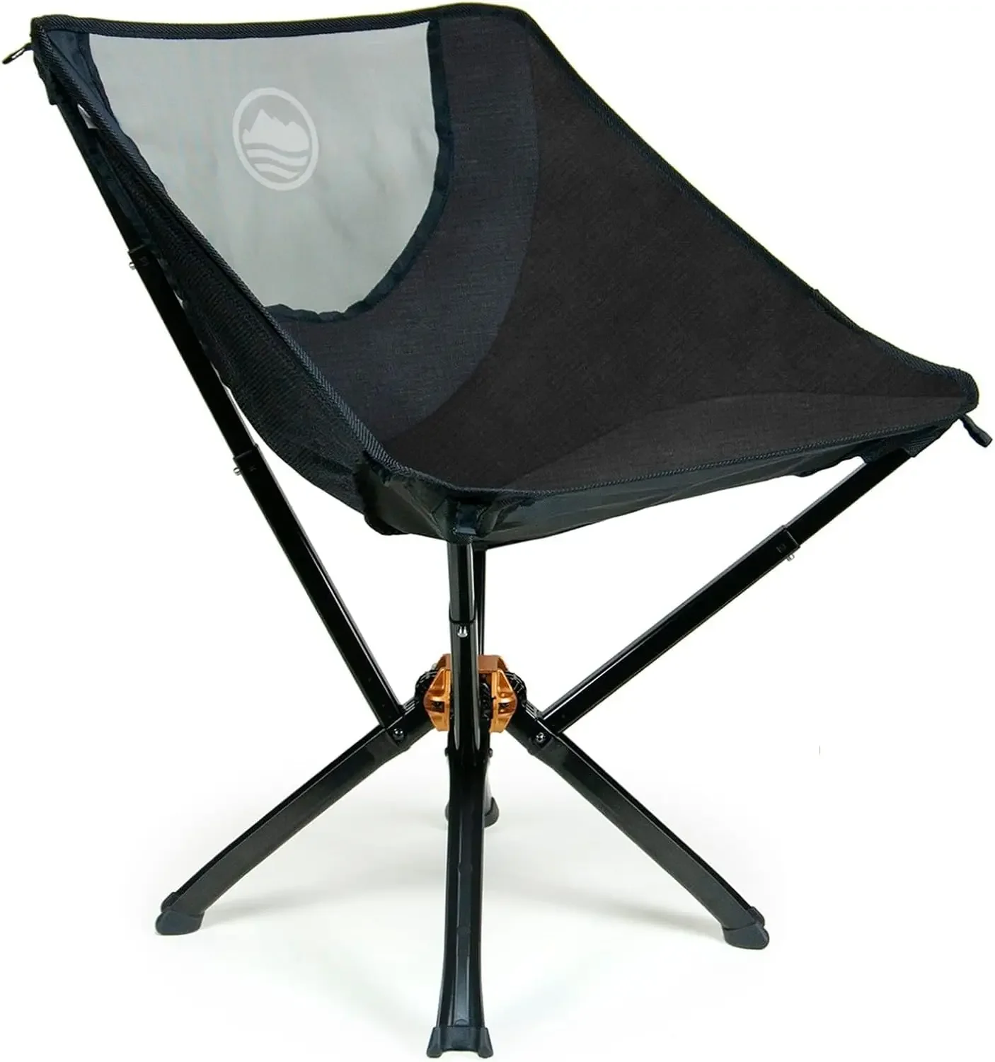 Portable Camping Chair - Collapses to Size of Water Bottle - Lightweight Folding Chair for Camping - Outdoor Chair Supports