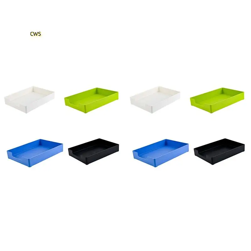 

8PCS Stackable Letter Tray Paper Organizer, A4 Size Desk Organizer Tray For Letter Paper/Stationery For Office, School