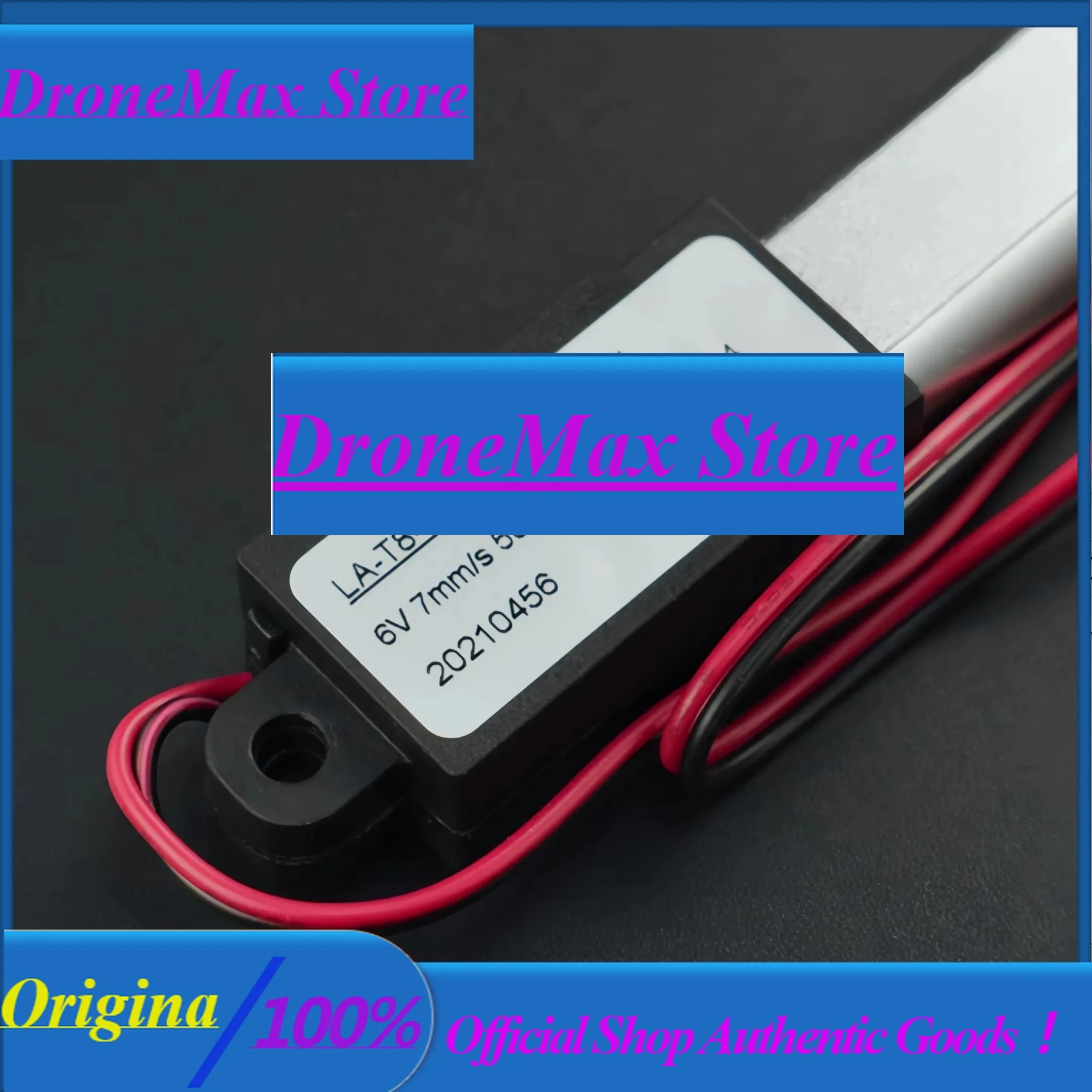 DroMa6V Micro Electric Linear Actuator 100mm Stroke 128N Push Force For DIY Lifting Door Access Control