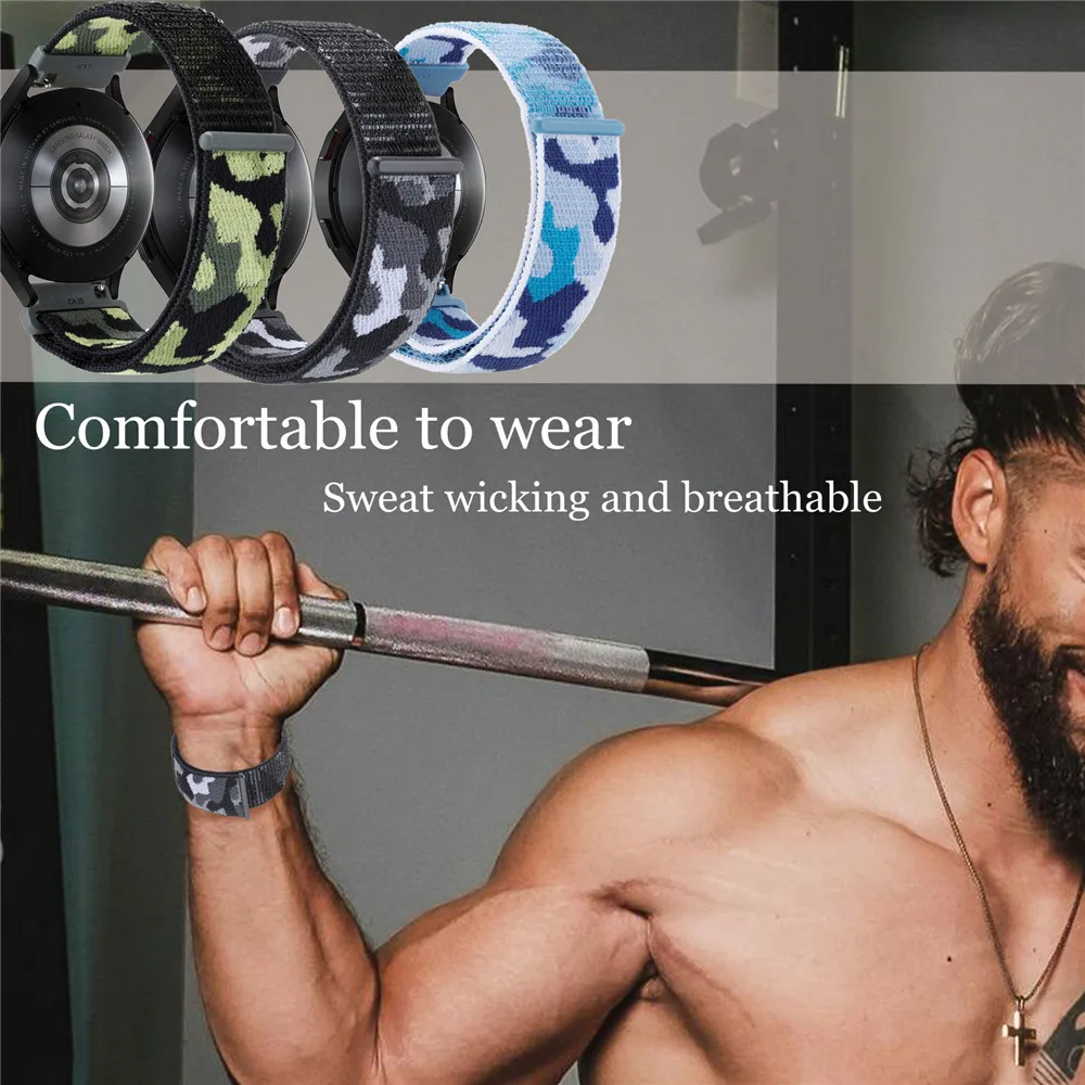 화웨이 워치 GT 3 프로/GT 3 SE/GT 3/GT 2 프로/GT 2E/GT/GT 2/GT 러너 46mm 밴드용 나일론 밴드 2개, 탄성 나일론 스포츠 스트랩