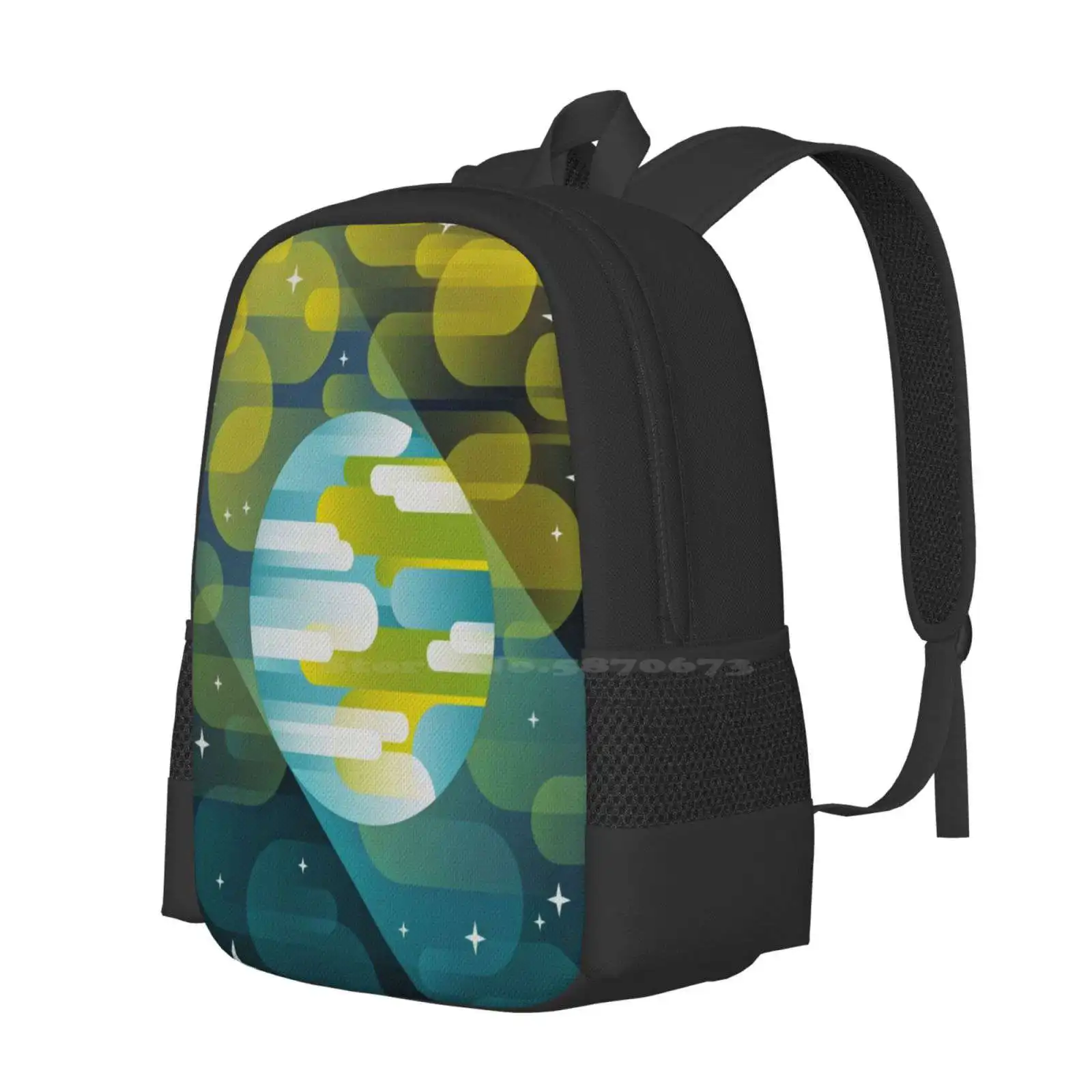 Come Back Home Hot Sale Schoolbag Backpack Fashion Bags Themooneverywhere Vector Digitalart Graphic Geometric Geometry Round