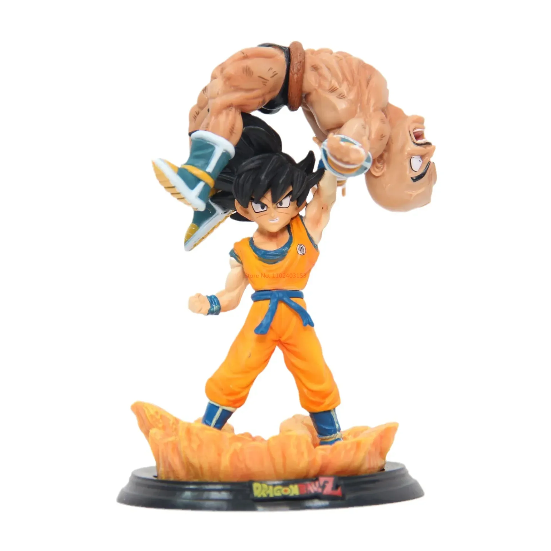 Anime Dragon Ball Z Son Goku Vs Nappa 12cm Gk Action Figures Super Saiyan Statue Model Collection Ornaments Children Toys Gifts