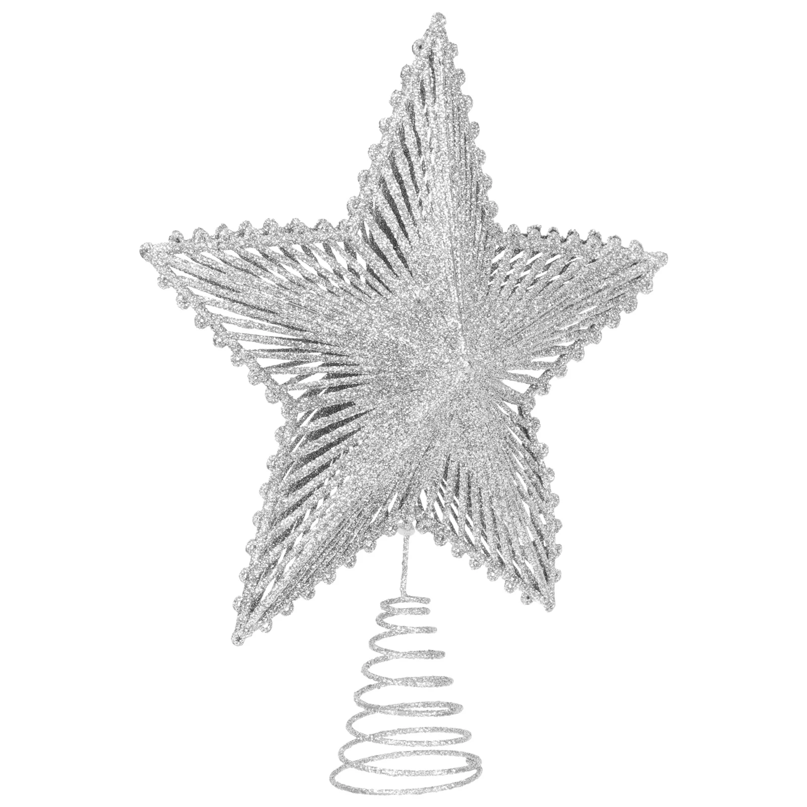 

Tree Top Star Decoration Topper Christmas Glitter Treetop Ornaments Xmas Toppers