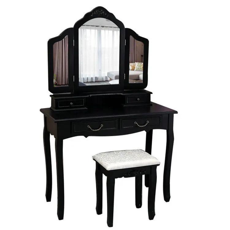 

Korean style, pastoral, dressing table, simple, modern, carved, bedroom, small apartment
