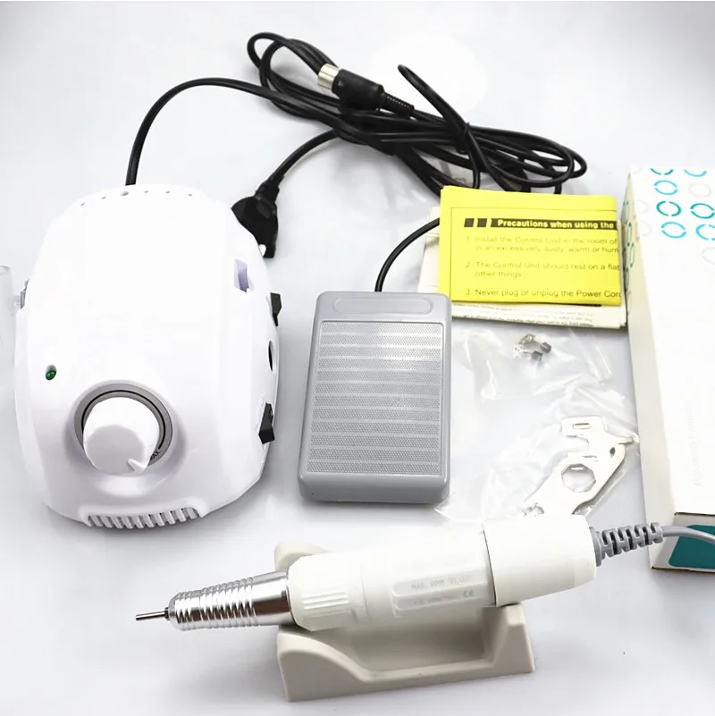 Máquina de manicure com micromotor Handpiece, brocas elétricas do prego, Nail Art Equipment, LAAOVE Campeão, forte 210, 65W, 35000RPM, H20N