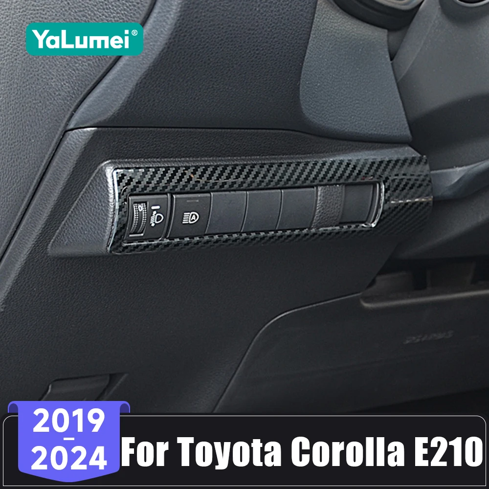 Für Toyota Corolla E210 Hybrid 2019 2020 2021 2022 2023 2024 Auto Scheinwerfer Einstellung Trim Kopf Licht Lampe Schalter taste Abdeckung