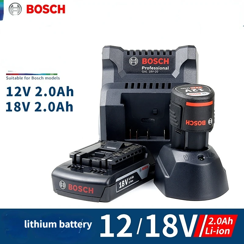 original bosch 108v12v18v carregador de bateria de litio fonte de alimentacao adequado para gsr120 li acessorios broca mao eletrica 01