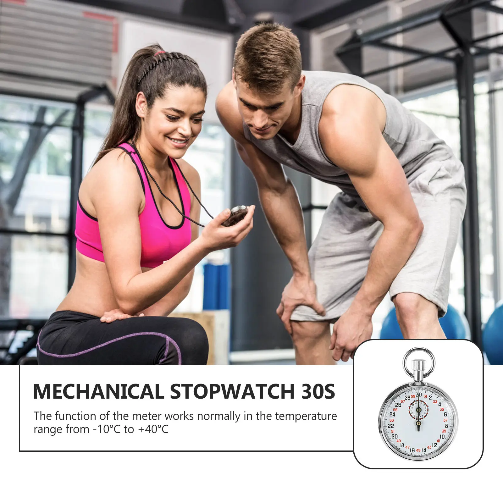 Stopwatch Physics Teaching Mechanical Metal Premium Small Pocket Competition Sports Silver