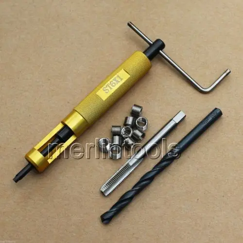 Coil Thread Repair Kit M6 x 1 Drill and Tap Insertion tool