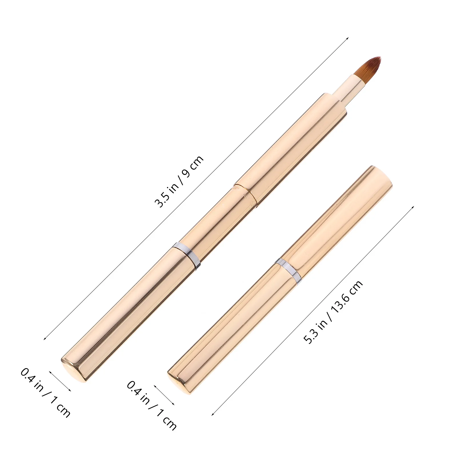 Uitschuifbare lippenborstel Stevige lippenstiftborstel Draagbare lipglossapplicator Reismake-uptool voor vrouwen Lippenstiftapplicator