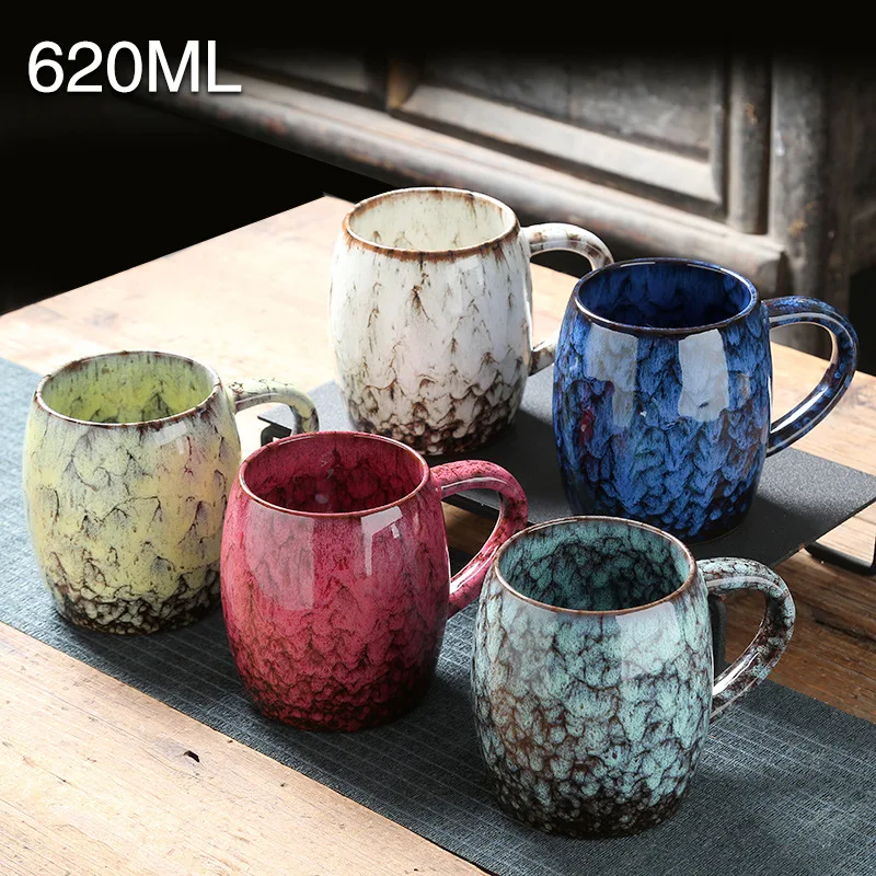 Viral Kiln-Transformed Bucket Cup - Creative Large Ceramic Mug for Coffee, Beer & Daily Use