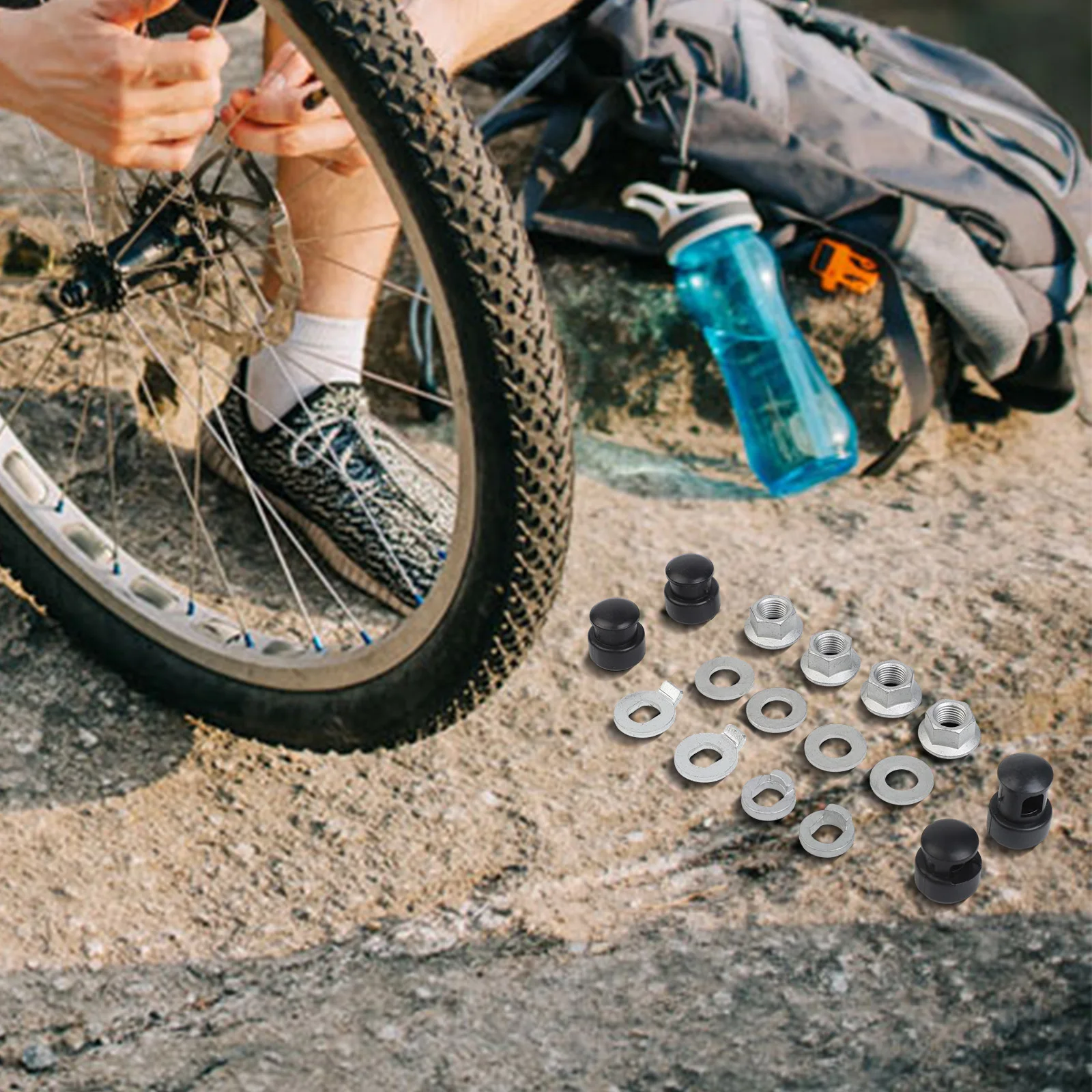 

Metal Motor Screw and Washer Set for Mountain Bikes and Ebikes Compatible with 250W 800W Motors Thin and Thick Options