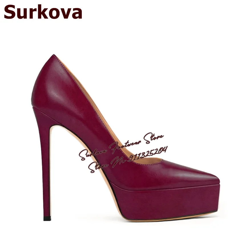 Surkova Platform Pumps Black 3