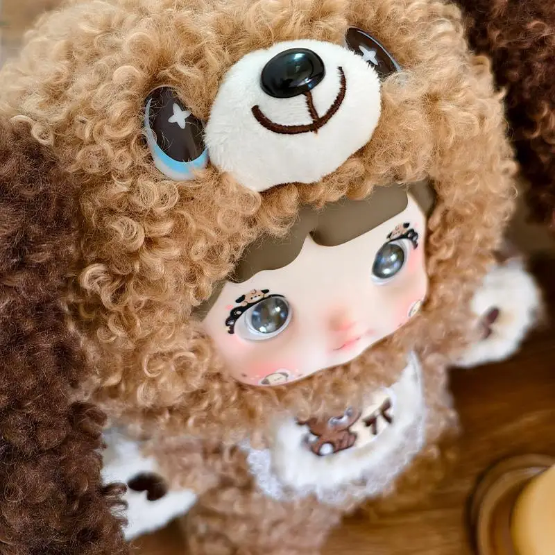 Oryginalna figurka akcji Nommi 400 Chocolate Dog Tide Play Vinyl Doll Room Decoration Collection Birthday Xmas Surprise Gift Toys