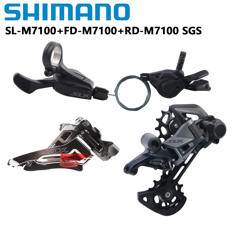 Shimano DEORE XT SLX M8120 M7120 Groupset Shifter Lever 2x12s Front Derailleur RD SGS M8100 M8120 M7100 For MTB Mountain Bike