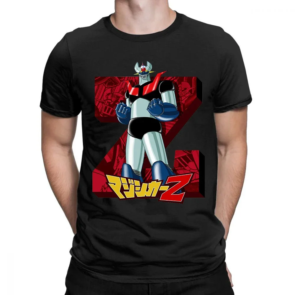 Fashion Streetwear Mazinger z anime movie robot streetwear graphic print t-shirt men's casual t-shirt Casual Tops