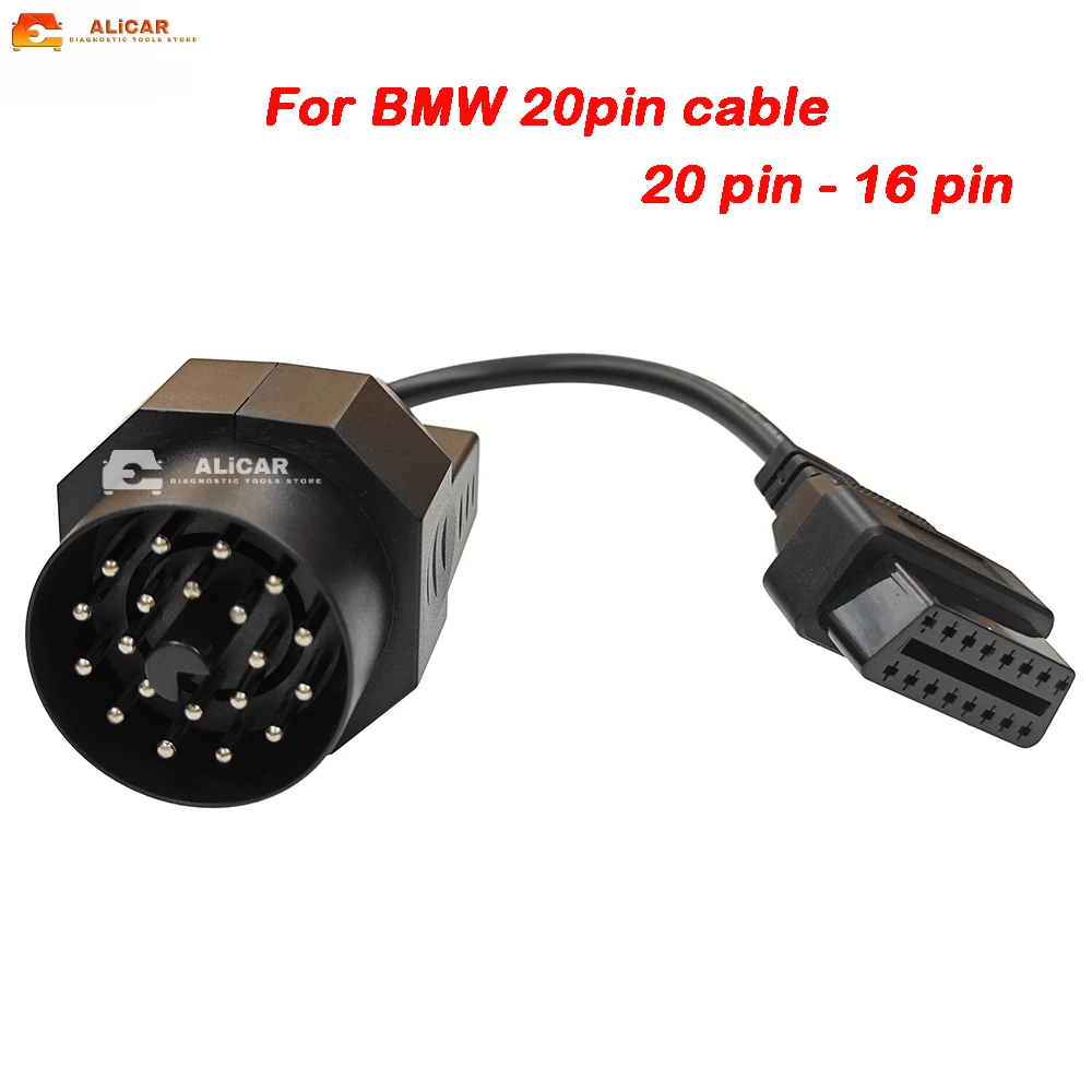 

For BMW E36 E39 X5 Z3 20PIN to OBD2 16PIN Connector Odb2 Extension Cable Car Repair Tool Automobiles Parts Accessories