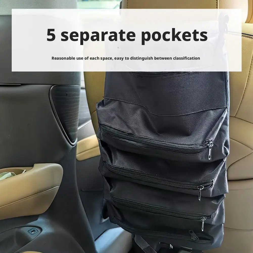 

16-дюймовая сумка для инструментов из ткани Оксфорд, водонепроницаемая, устойчивая к разрыву, свернутая для автомобиля/электрика/аппаратные средства, органайзер с несколькими отделениями