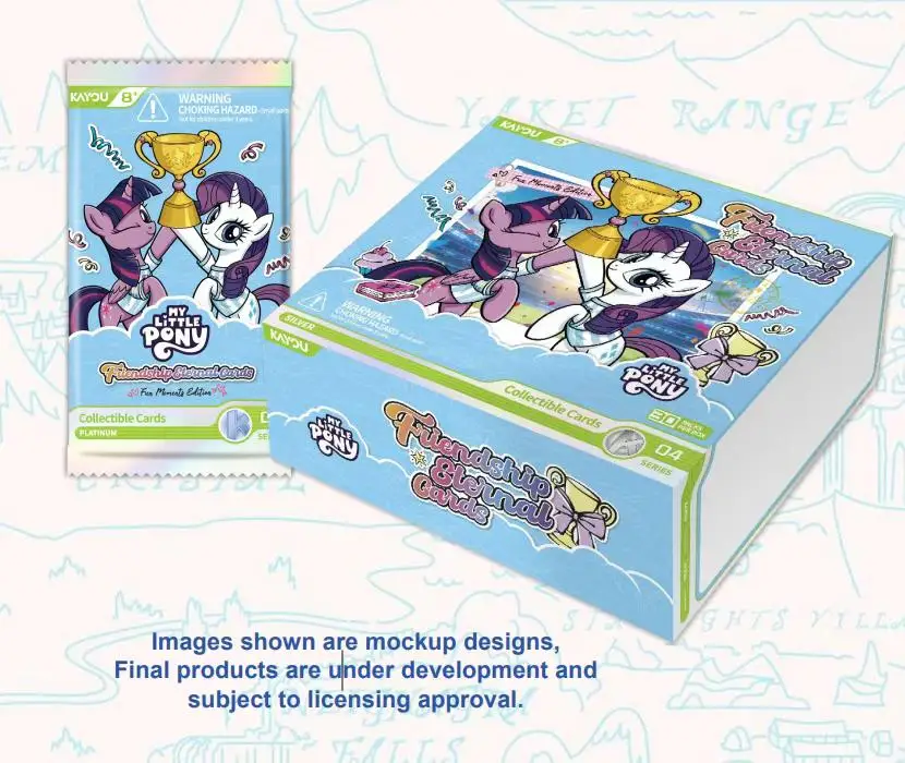 KAYOU Collection Cards My Little Pony - Vol.4 Quying Series SEA English Ver. Rare Holo Board Games Party Game Christmas Gift Kid