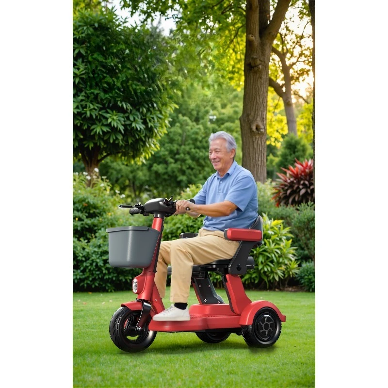 

Electric tricycle, high-end intelligent scooter, lightweight, foldable, portable, safe, power-assisted battery car