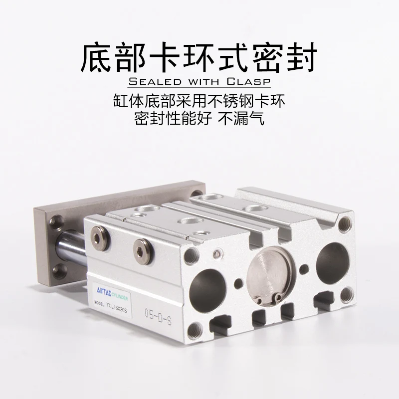 

Пневматический трехосный цилиндр для TCL12/16/20/25 X10 * 30X40X50X60/70X75X90X100