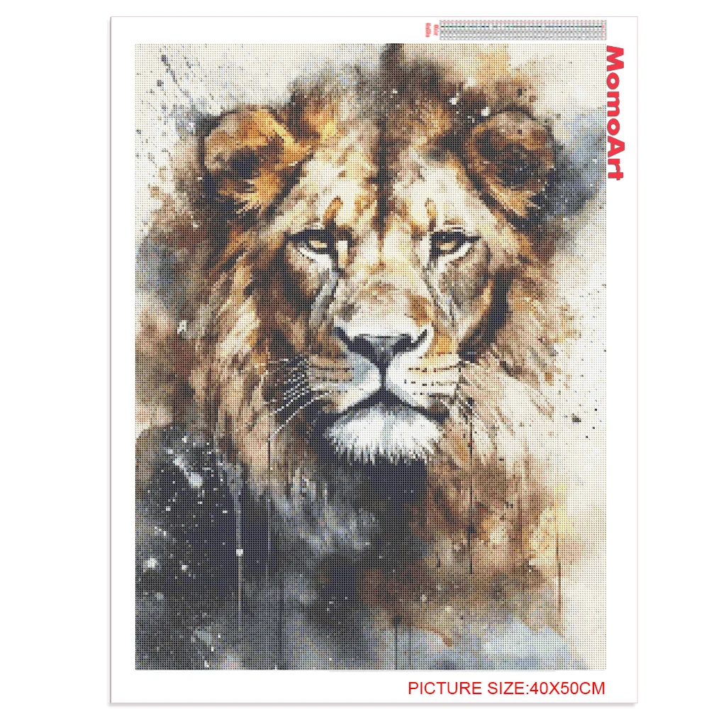 لوحة فسيفساء ماسية من MomoArt لديكور الجدار ، أسد ، حصان ، حيوان ، مربع كامل ، دائري ، ذئب ، نمر ، خماسي دي ، لوحة ذاتية الصنع ، أرنب ، وصول جديد