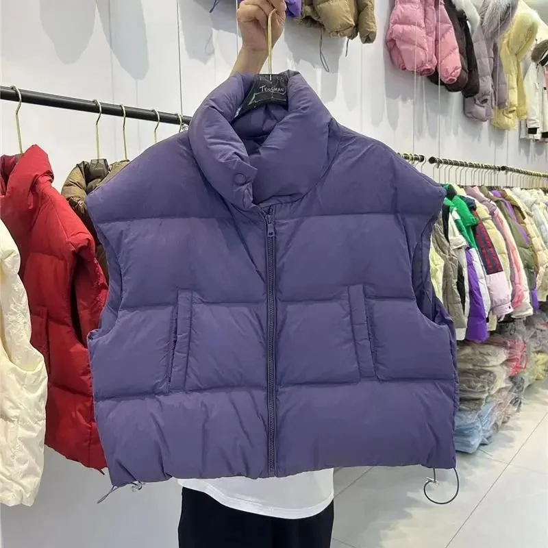 Parkas chauds pour femmes, manteaux à simple boutonnage, gilet kaki, taille haute décontractée, vestes élégantes Y2k épaisses, automne hiver