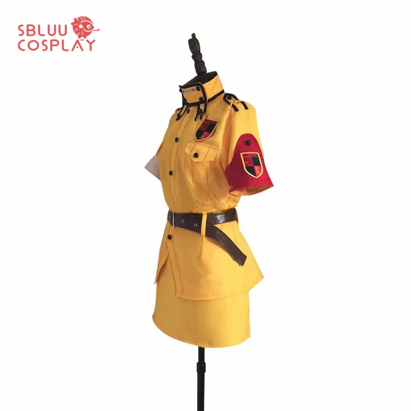 SBluuCosplay Anime Hellsing Seras Victoria Cosplay Costume Yellow Uniform with Socks Custom Made Any Size